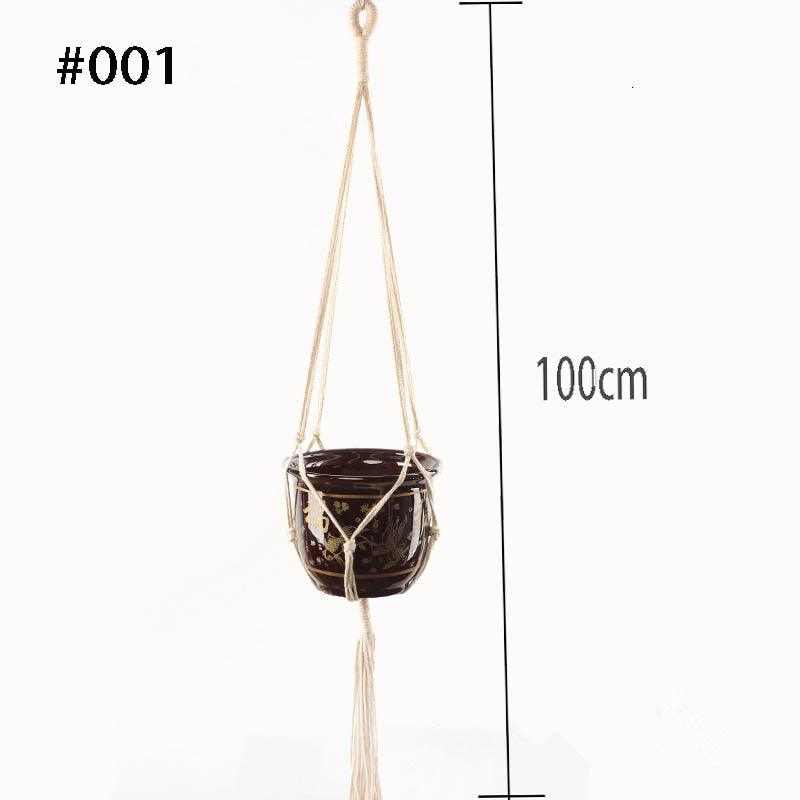 Hot sales 100% handmade macrame plant hanger flower /pot hanger for wall decoration countyard garden - Pepe Atacado e Varejo