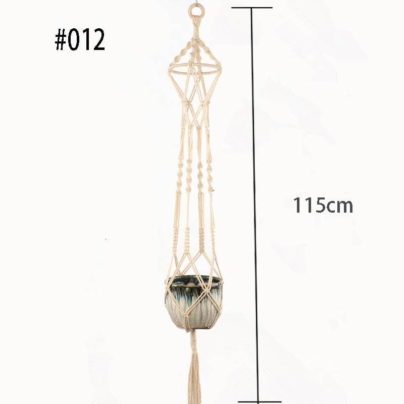 Hot sales 100% handmade macrame plant hanger flower /pot hanger for wall decoration countyard garden - Pepe Atacado e Varejo